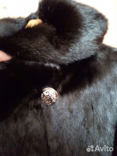 Шуба норковая с капюшоном 48 50
