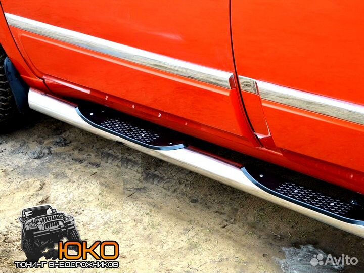 Защита порогов Chery Tiggo 3