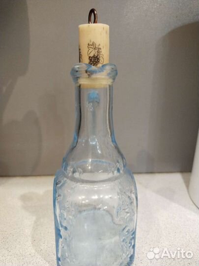 Графин синее стекло СССР