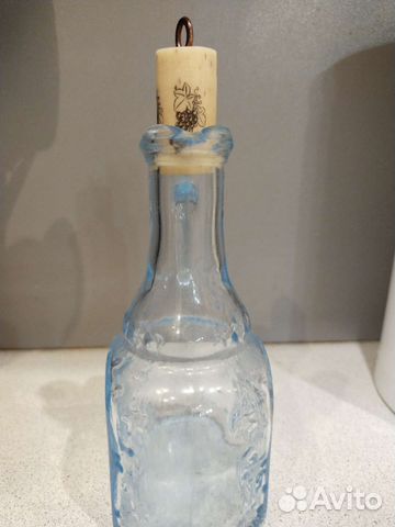 Графин синее стекло СССР