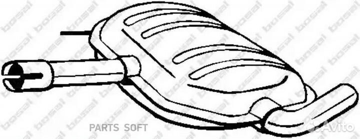 Глушитель центральный 233487