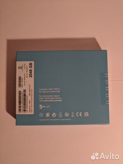 Новый SSD 670p Intel 2tb М.2