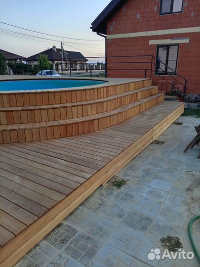 Изготовление подиумов для бассейна