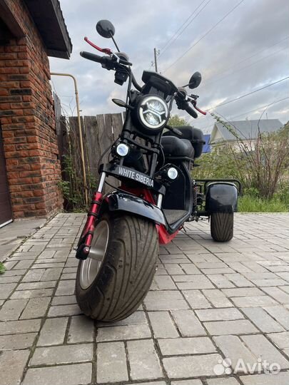 Электроскутер white siberia pro trike