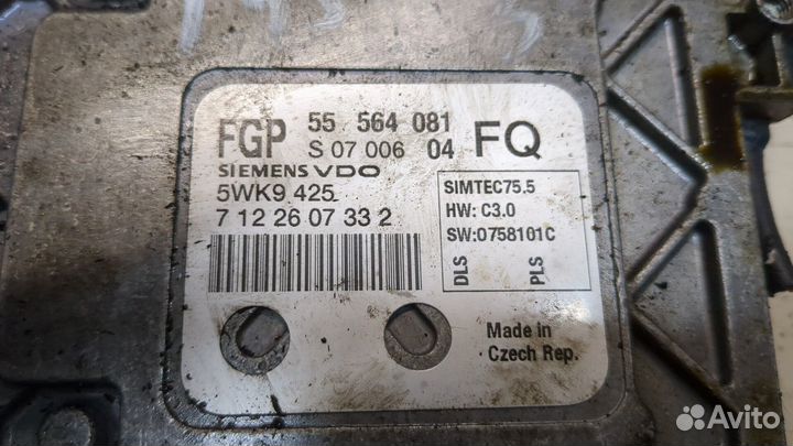 Блок управления двигателем Opel Corsa D, 2012