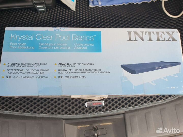 Тент крышка для бассейна. Intex 28039 460х226х20