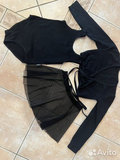 Купальник гимнастический, болеро, юбка 116