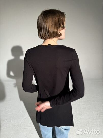 Лонгслив туника с разрезом