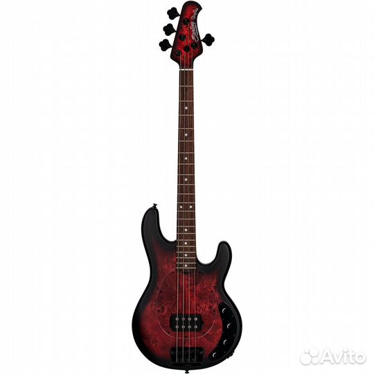 Бас-гитара Sterling StingRay Ray34PB Dark Scarlet