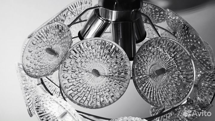 Люстра хрустальная,Винтажная,ретро,одуванчик,ссср