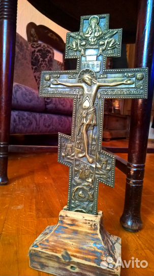 Крест бронзовый большой 19 век