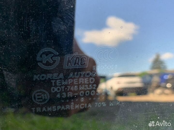 Стекло заднее правое hyundai elantra 3 xd
