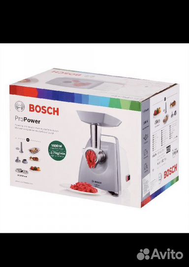 Новая электромясорубка Bosch MFW45020,гарантия,чек