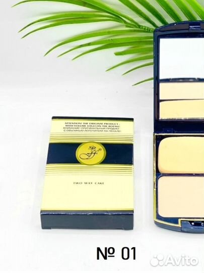 FFleur пудра компактная Two Way Cake 2 in 1 № 1