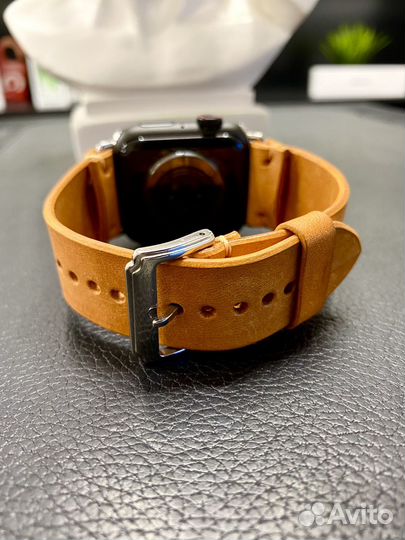 Ремешок на часы apple watch из итальянской кожи
