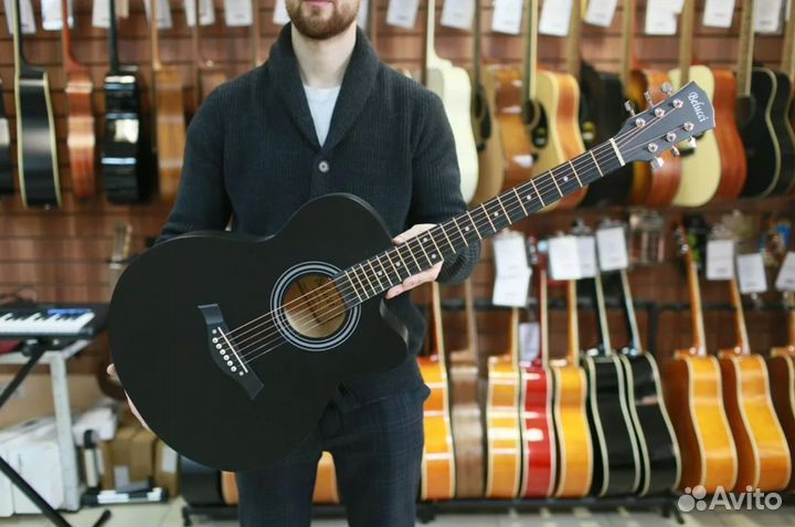 Акустическая гитара belucci BC4020 bk + медиатор
