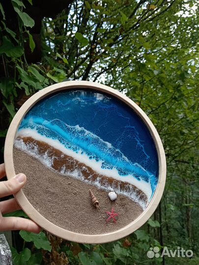 Поднос из эпоксидной смолы