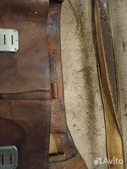 Мужской кожаный портфель бу 1942год Германия