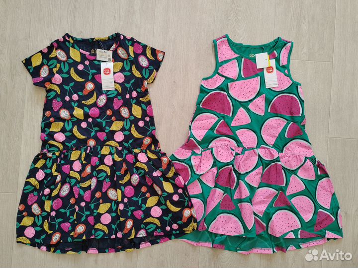 Новое платье, топ, ромпер, шорты р. 128