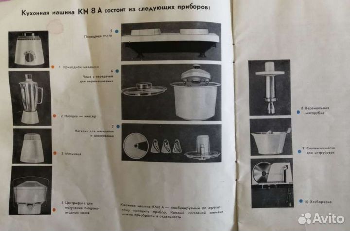 Кухонный комбайн Км 8а ГДР