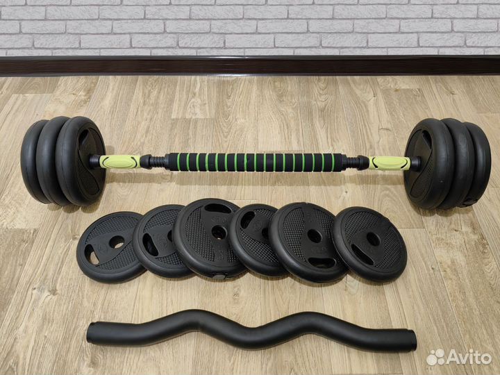 Гантели от 20 до 40 кг + грифы для штанг