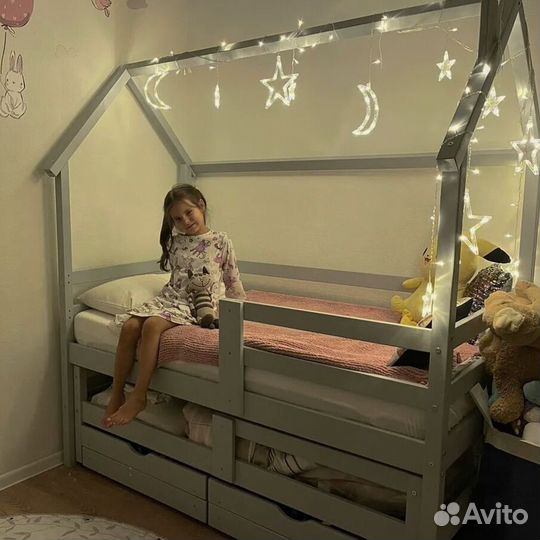 Выдвижная кровать-домик для детей: комфорт и уют