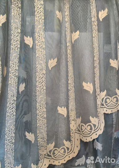 Тюль арка на кухню и шторы