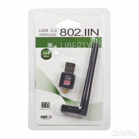 USB Wi-Fi адаптер для пк 300 Mb/s 802.11n