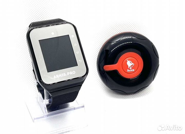 Кнопка вызова официанта персонала Классик и часы