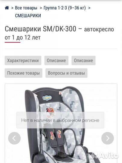 Детское автокресло 9 до 36 кг