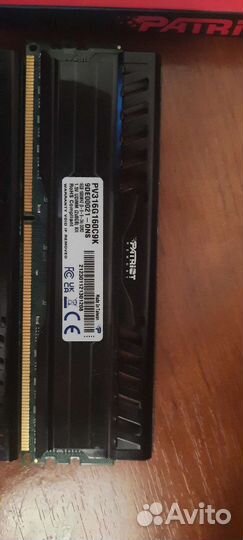 Patriot viper ddr3 16 gb 2 по 8
