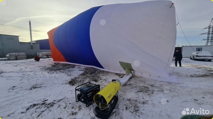Зимняя надувная палатка от производителя