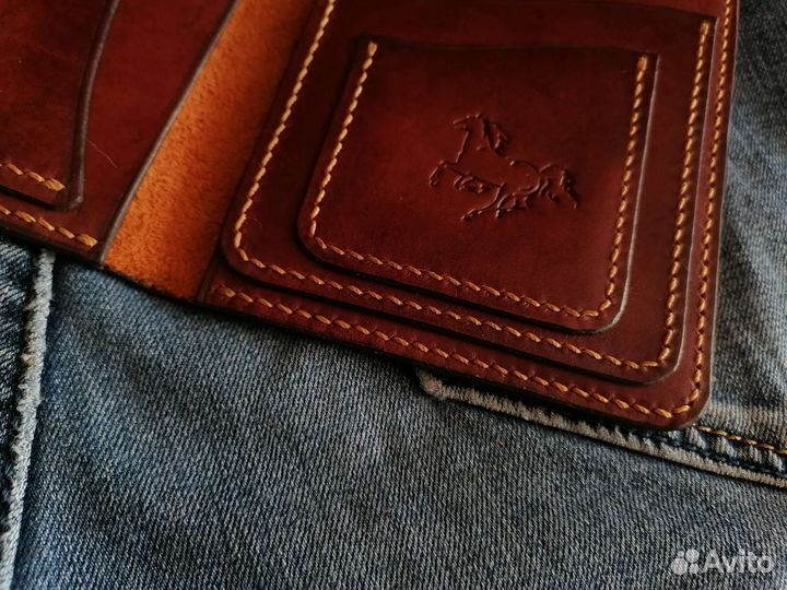 Обложка для автодокументов натуральная кожа