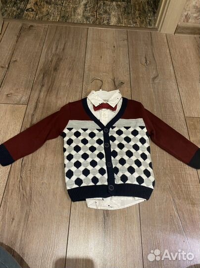 Рубашка с кардиганом на утренник