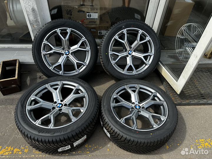 Колеса для x5g05 зимние 741м +yokohama v906