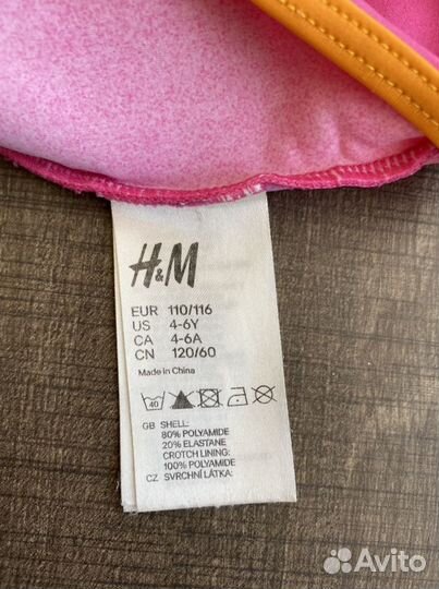 Купальник для девочки HM 110-116 размер
