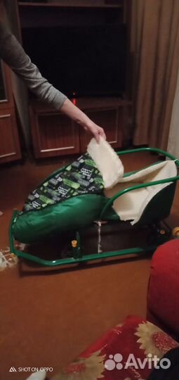 Детские санки коляска