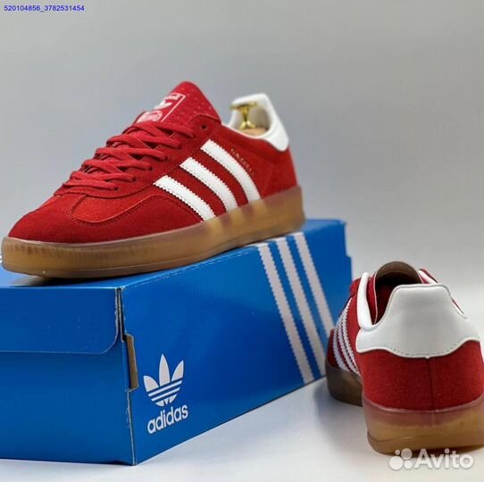 Кроссовки Adidas Gazelle Red (Арт.35717)