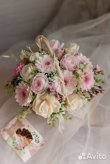 Букет из мыла ручной работы