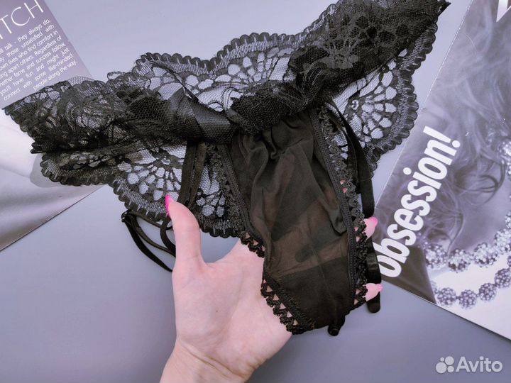 Пояс для чулок кружевной черный красный