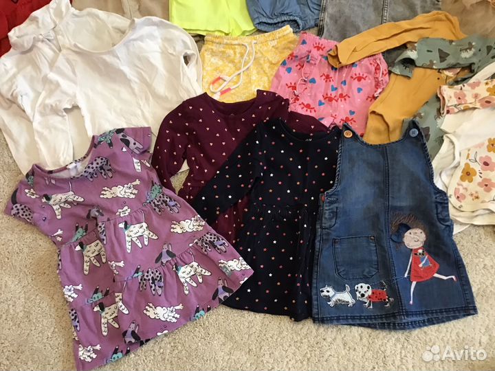Пакет вещей на девочку ростом 86—92