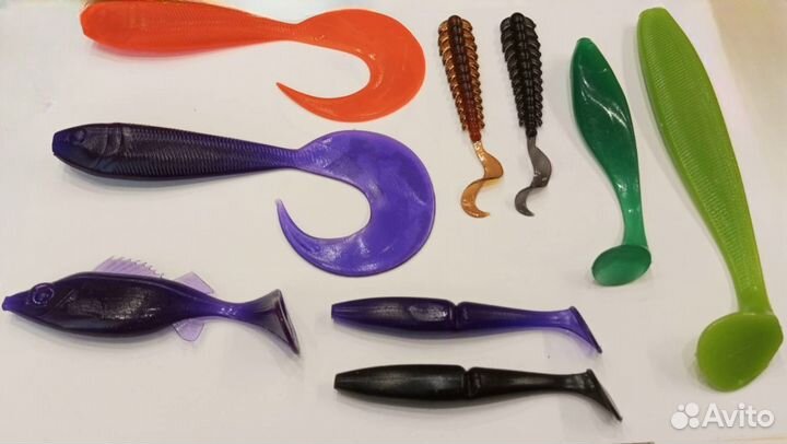 Набор силиконовых приманок на крупного хищника
