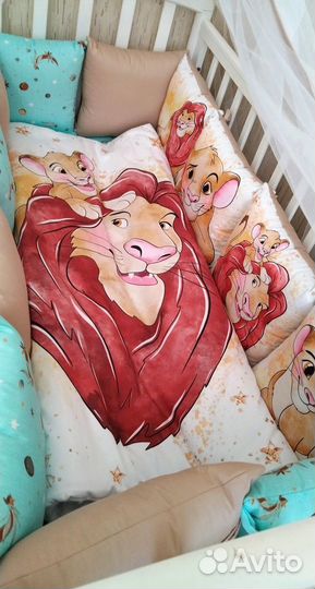 Бортики и балдахин в кроватку