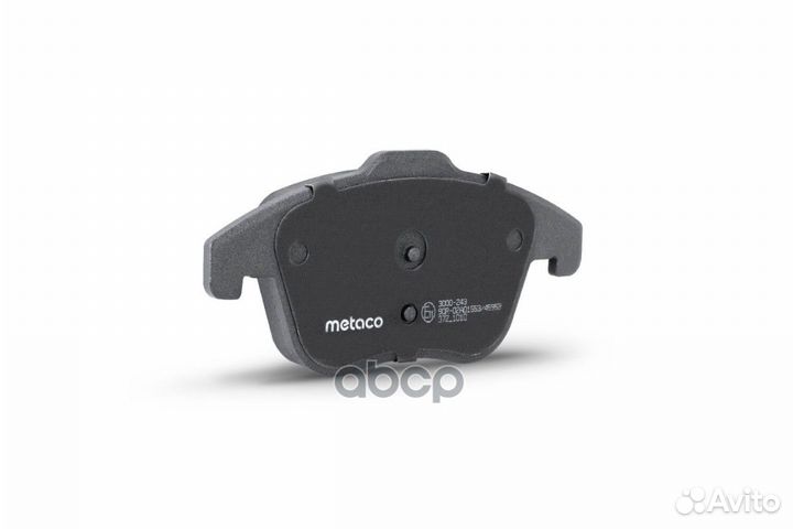 Колодки тормозные передние к-кт 3000-243 metaco