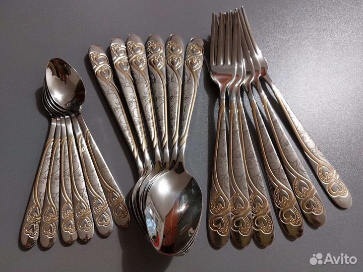 Набор новых столовых приборов 6 персон 18 предм