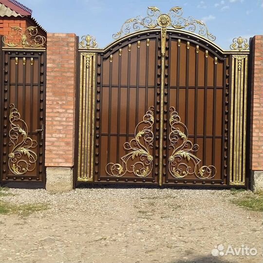 Ворота кованые