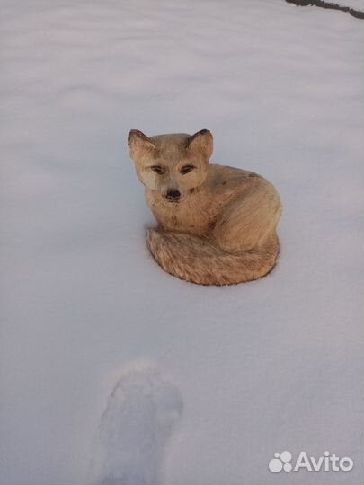Медведь Лиса из дерева. Цены в тексте