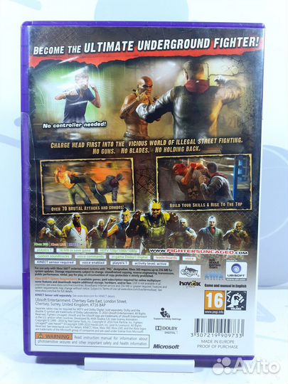 Диск для Xbox 360 Fighters Uncaged б/у с гарантией