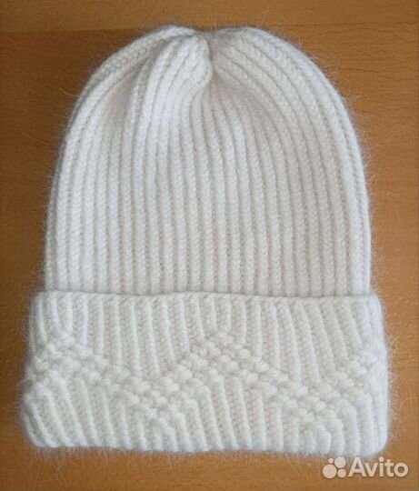 Комплект шапка, снуд и варежки из пуха норки