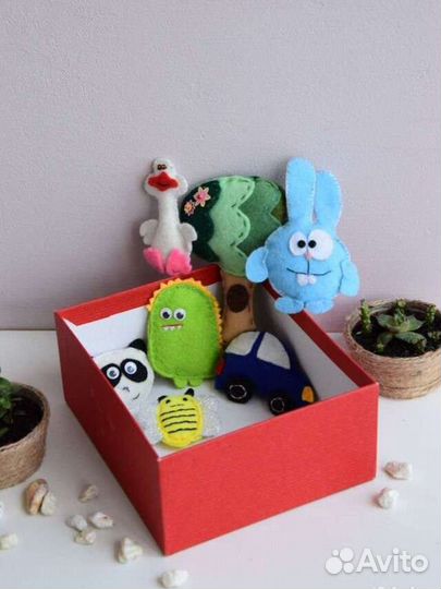 Игрушки подарок набор магниты творчество Hand made